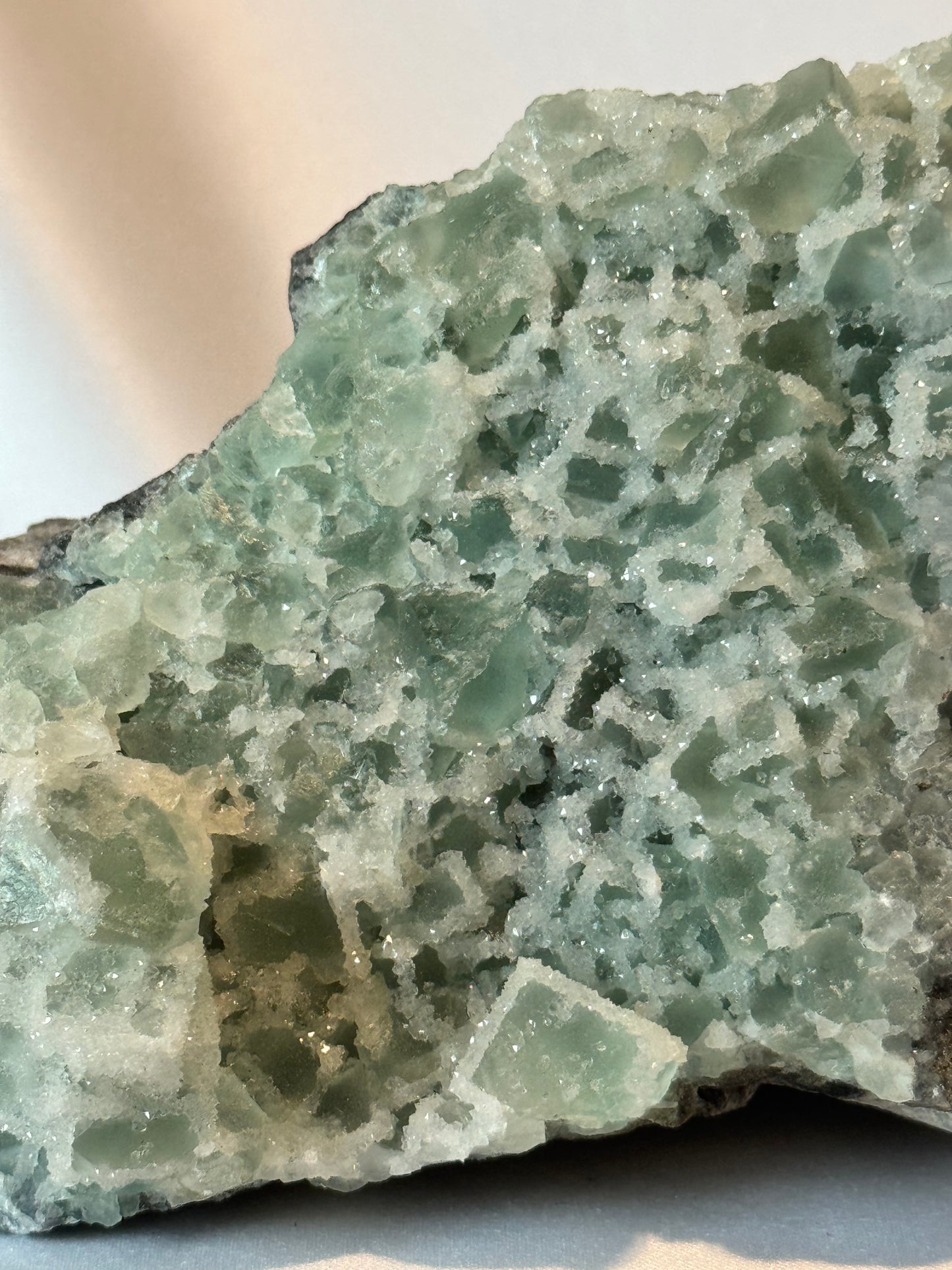 Green Cubic Fluorite Specimen Free Form