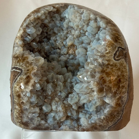 Citrine Blue Point Chalcedony Cut Base