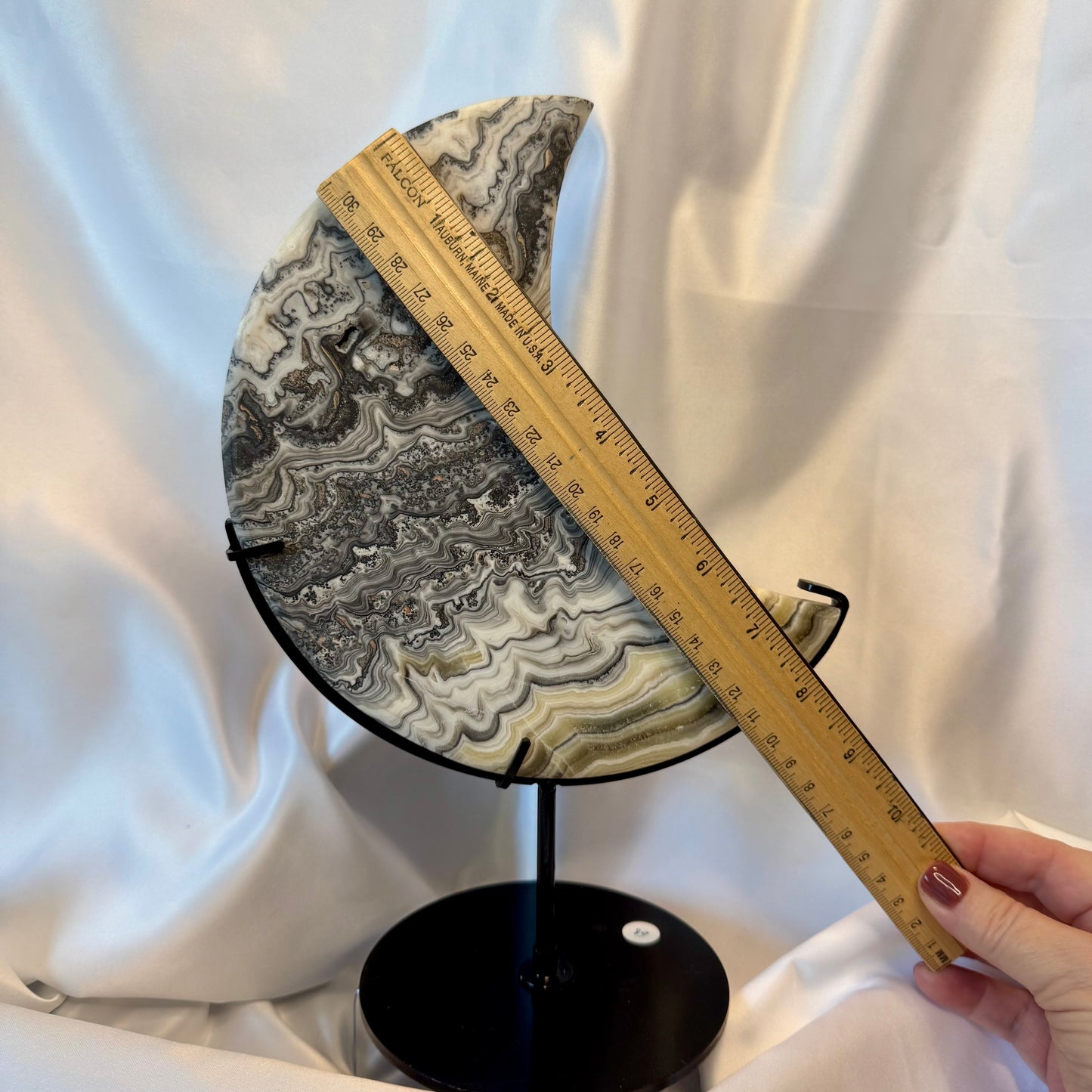 Zebra Calcite Moon