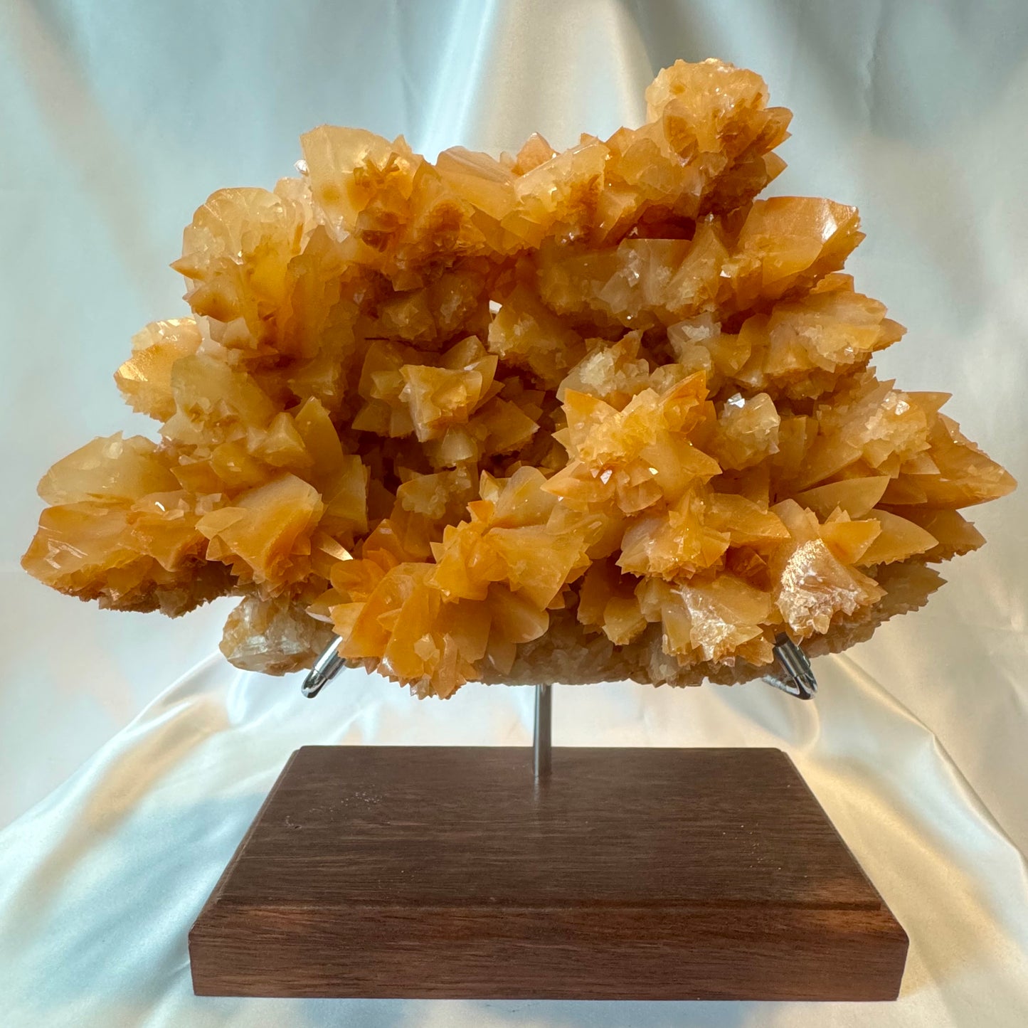 Orange Crystalline Cluster (Crystalline)  From A Cave In Burma