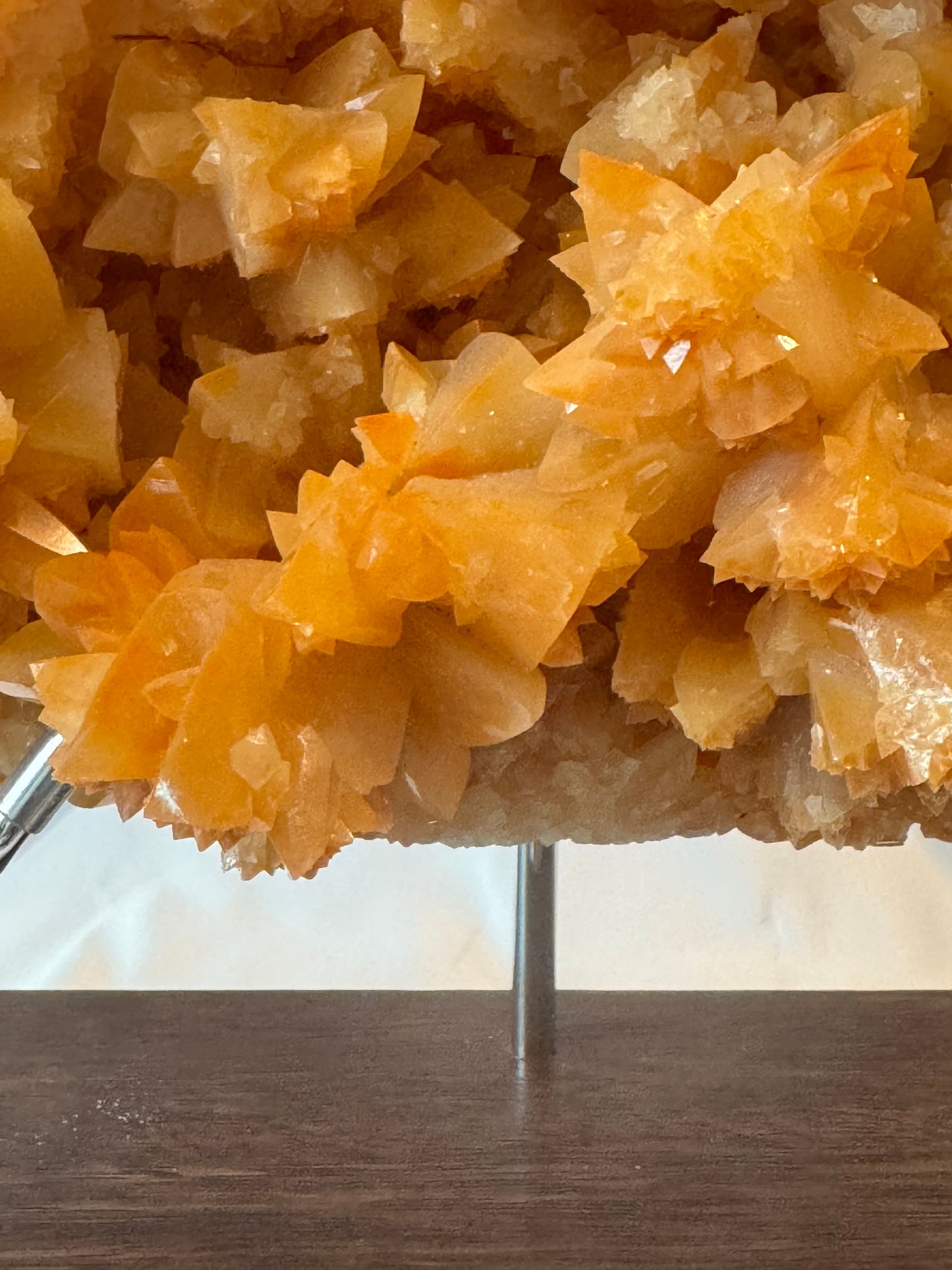 Orange Crystalline Cluster (Crystalline)  From A Cave In Burma