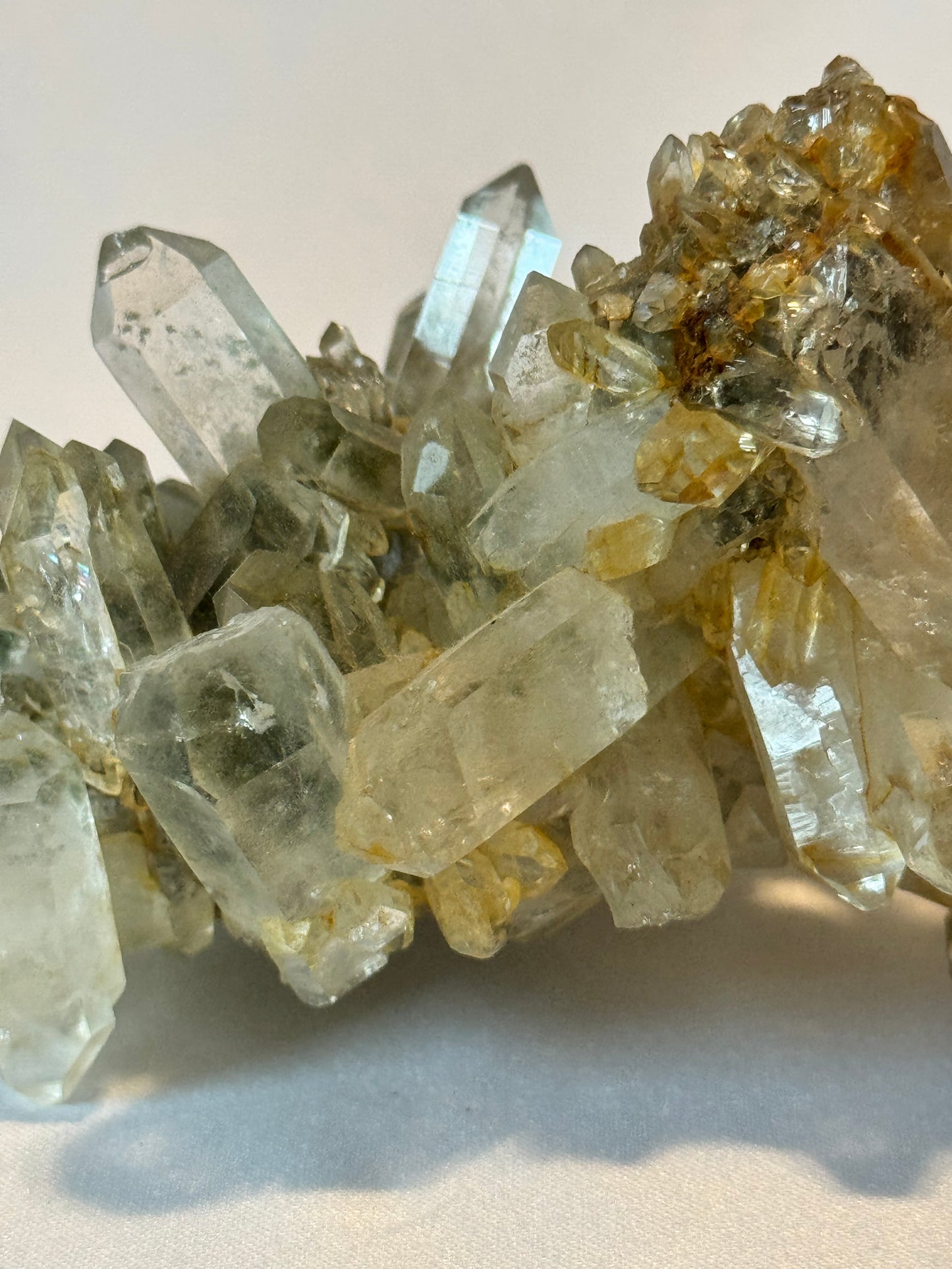 Himalayan Green Chlorite Phantom Quartz Cluster - Breathtaking!