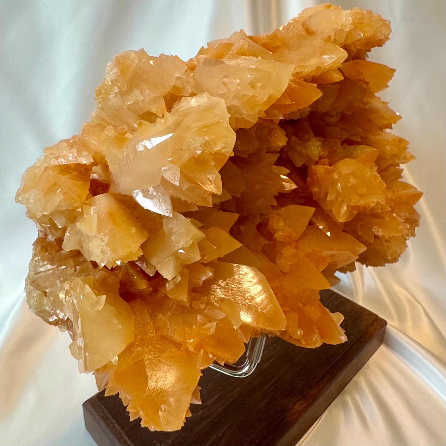 Orange Crystalline Cluster (Crystalline)  From A Cave In Burma