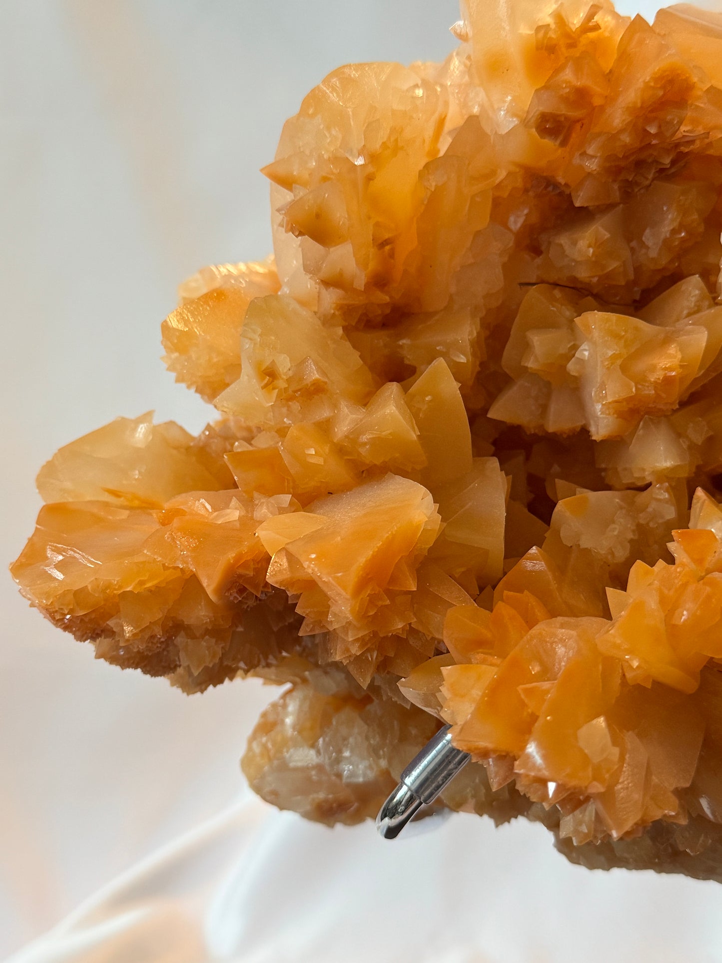 Orange Crystalline Cluster (Crystalline)  From A Cave In Burma
