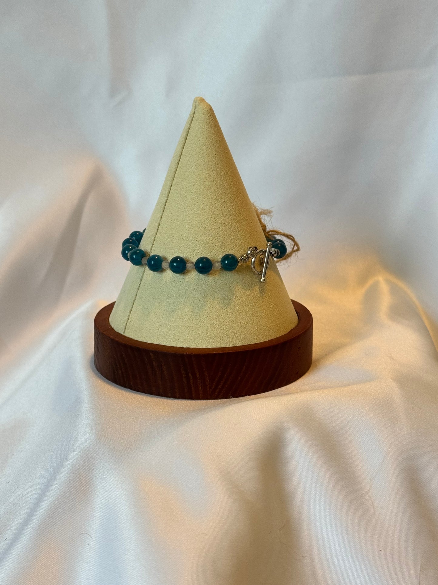 Blue Apatite With Focal Moon