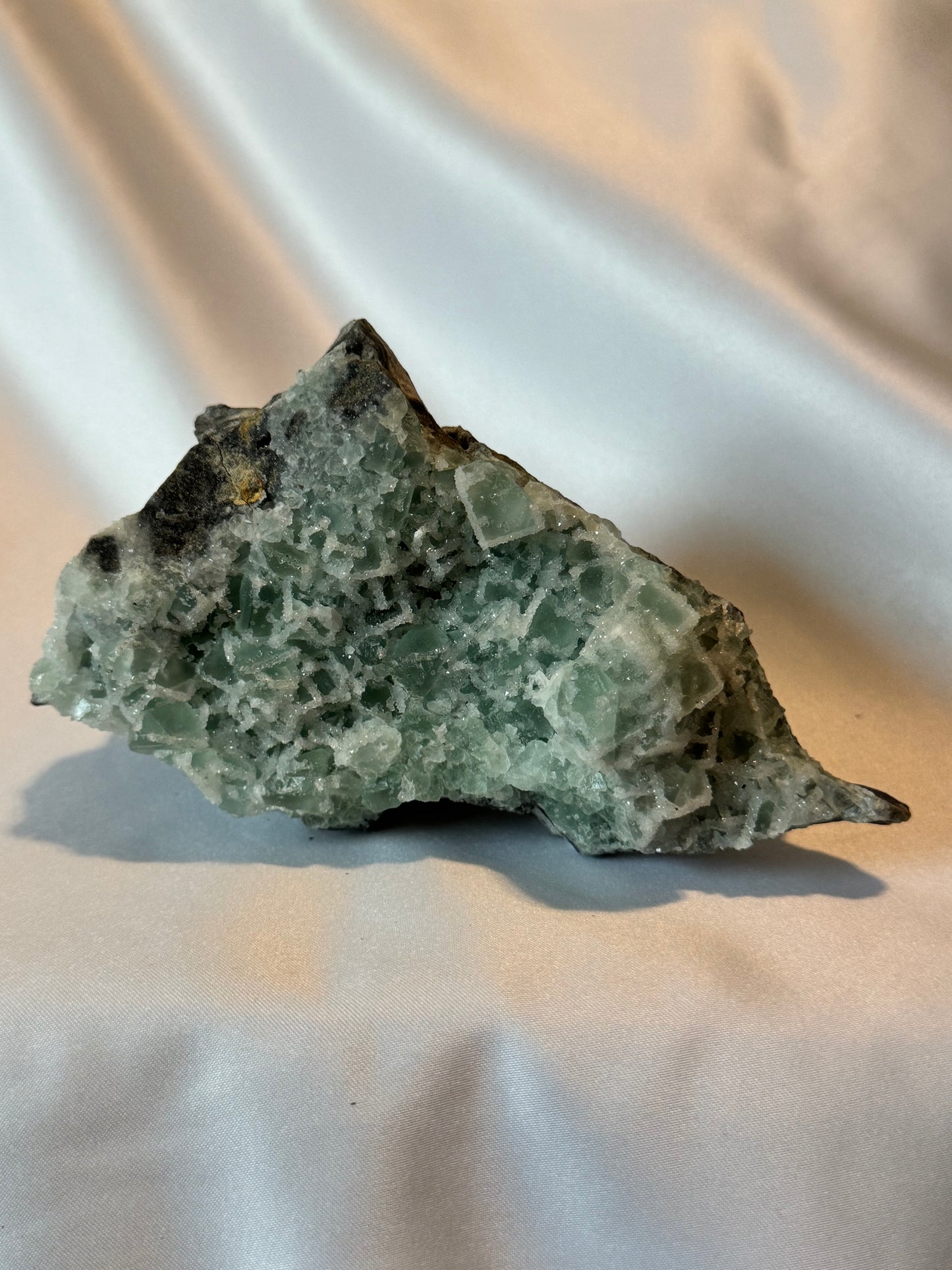 Green Cubic Fluorite Specimen Free Form