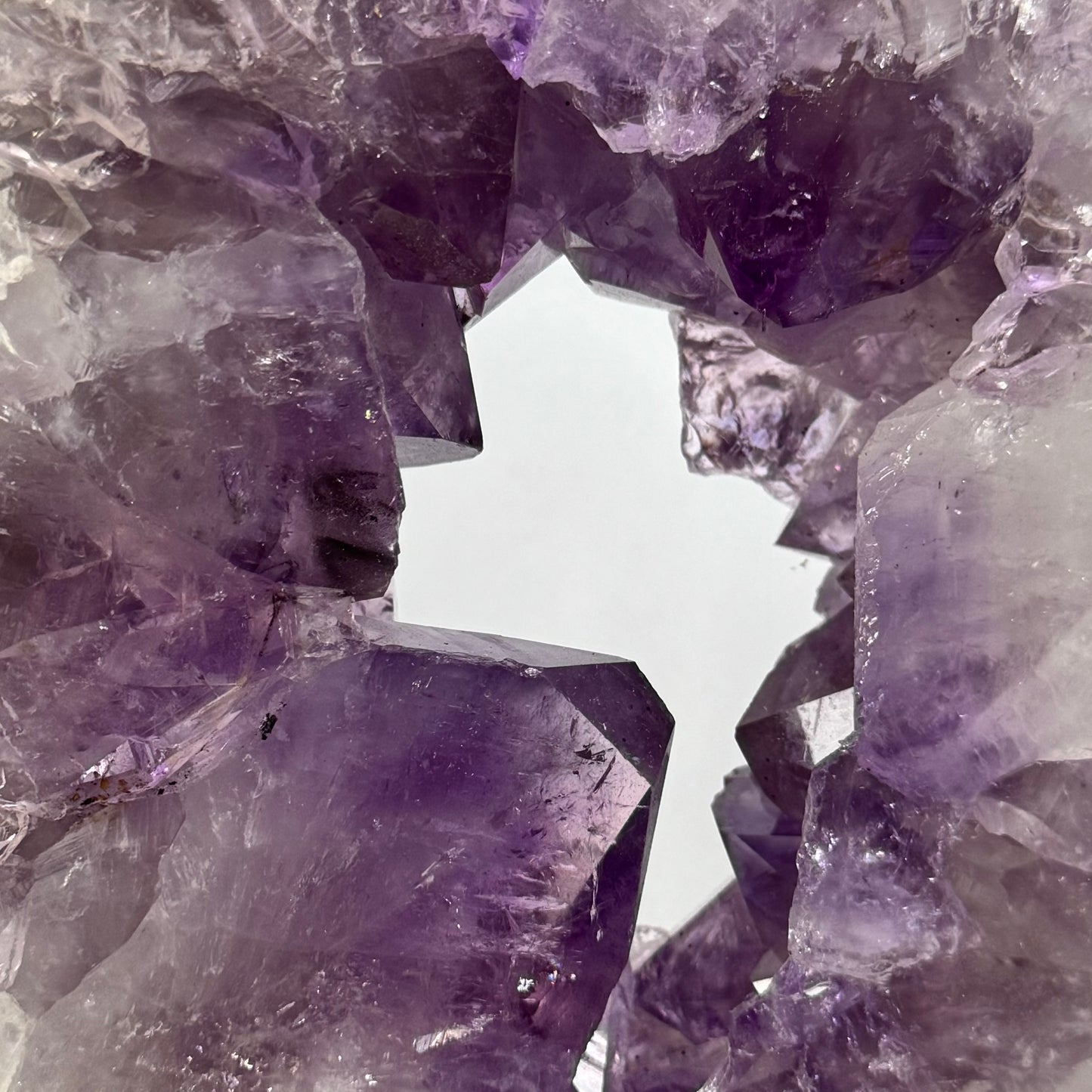 Amethyst Portal On Custom Spinning Stand - Soft and Sweet