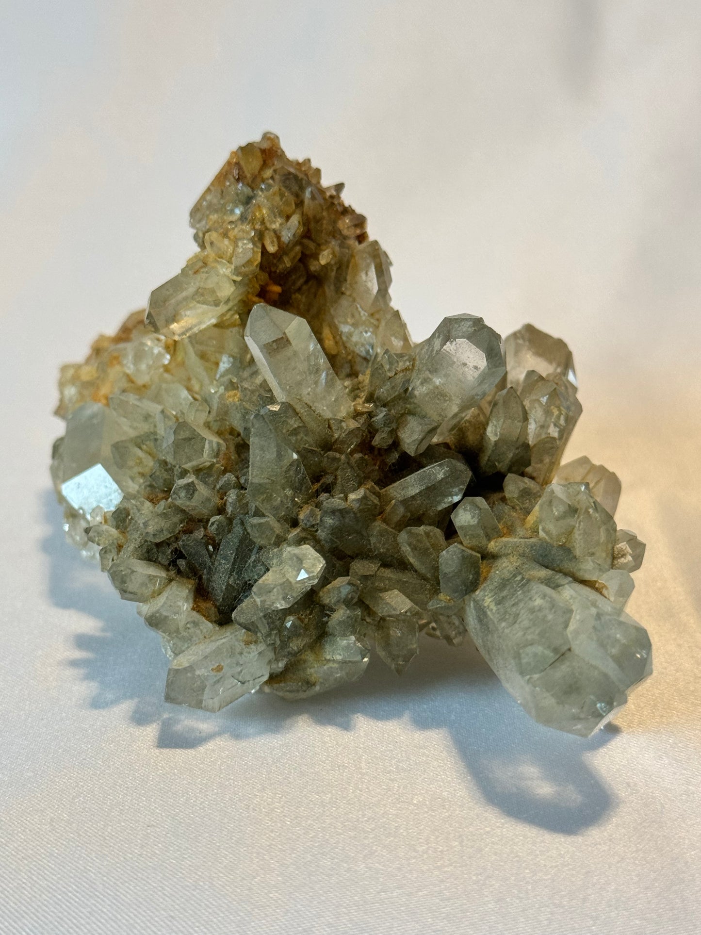 Himalayan Green Chlorite Phantom Quartz Cluster - Breathtaking!