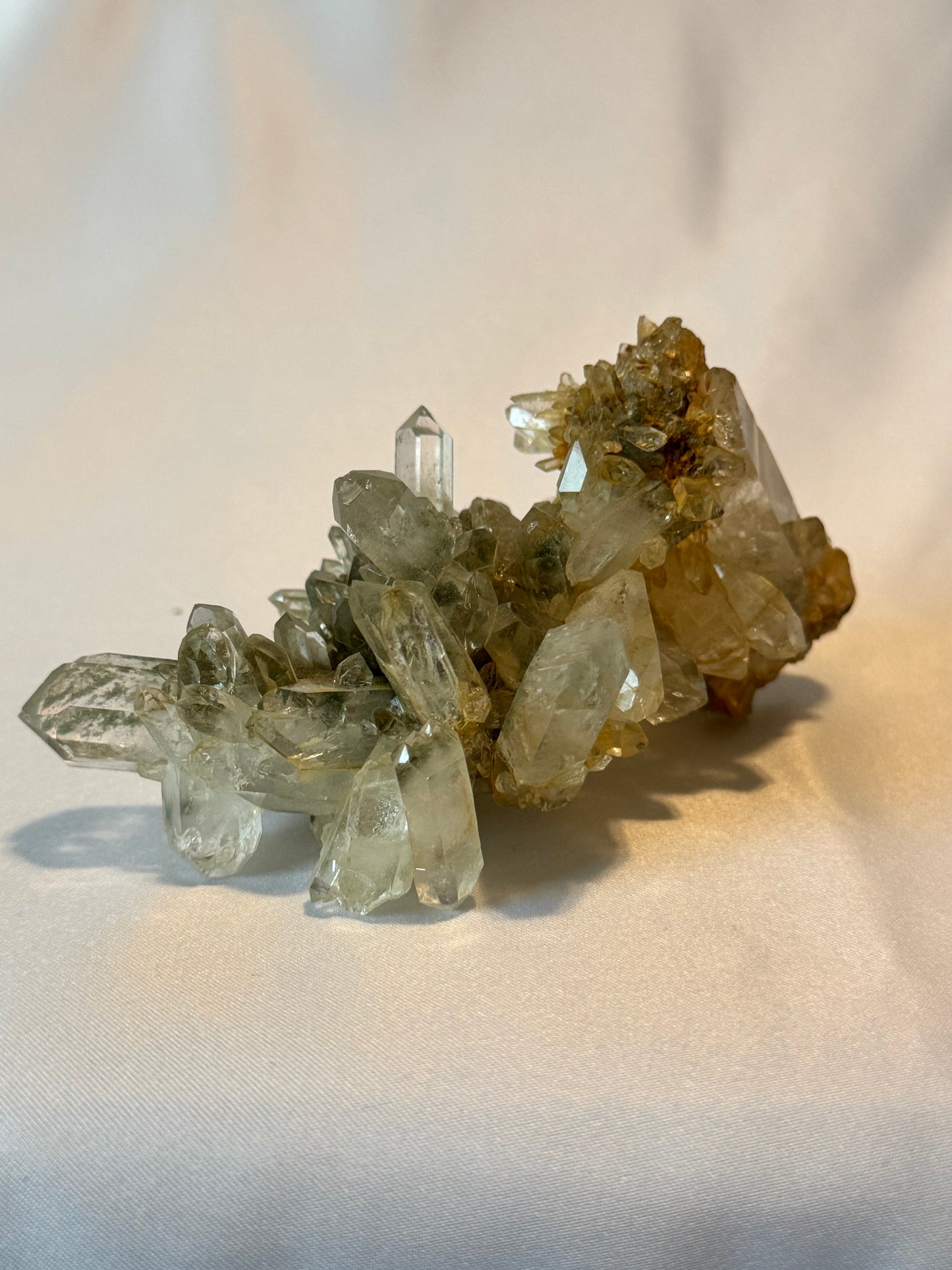 Himalayan Green Chlorite Phantom Quartz Cluster - Breathtaking!