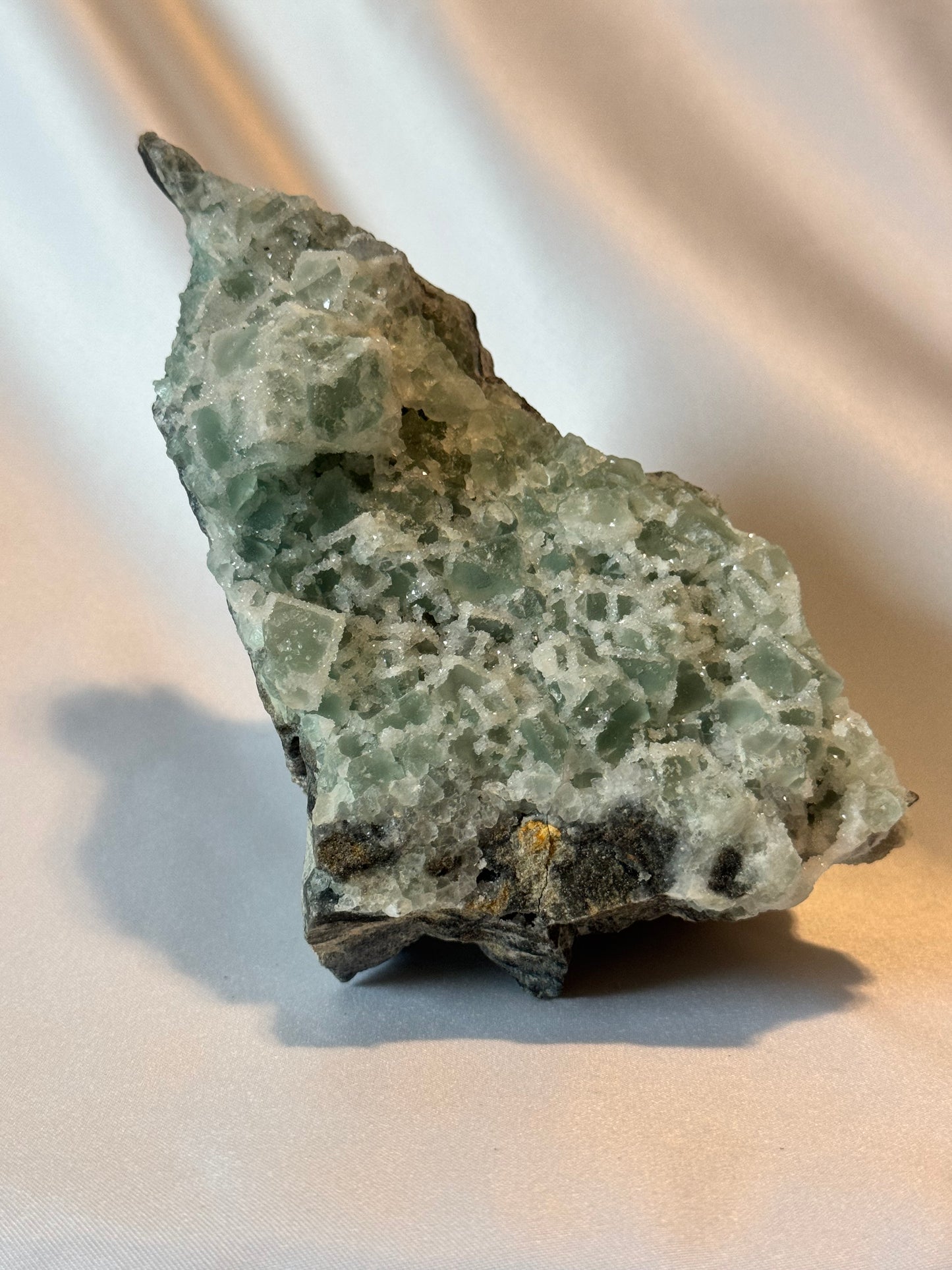 Green Cubic Fluorite Specimen Free Form