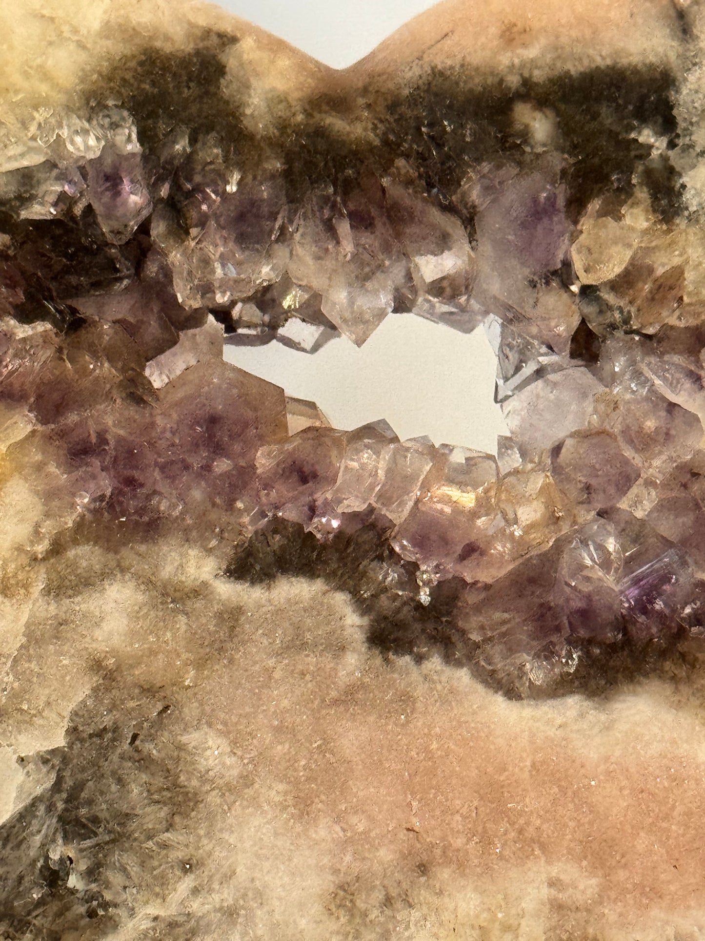 Beautiful Pink Amethyst Heart on a Custom Stand